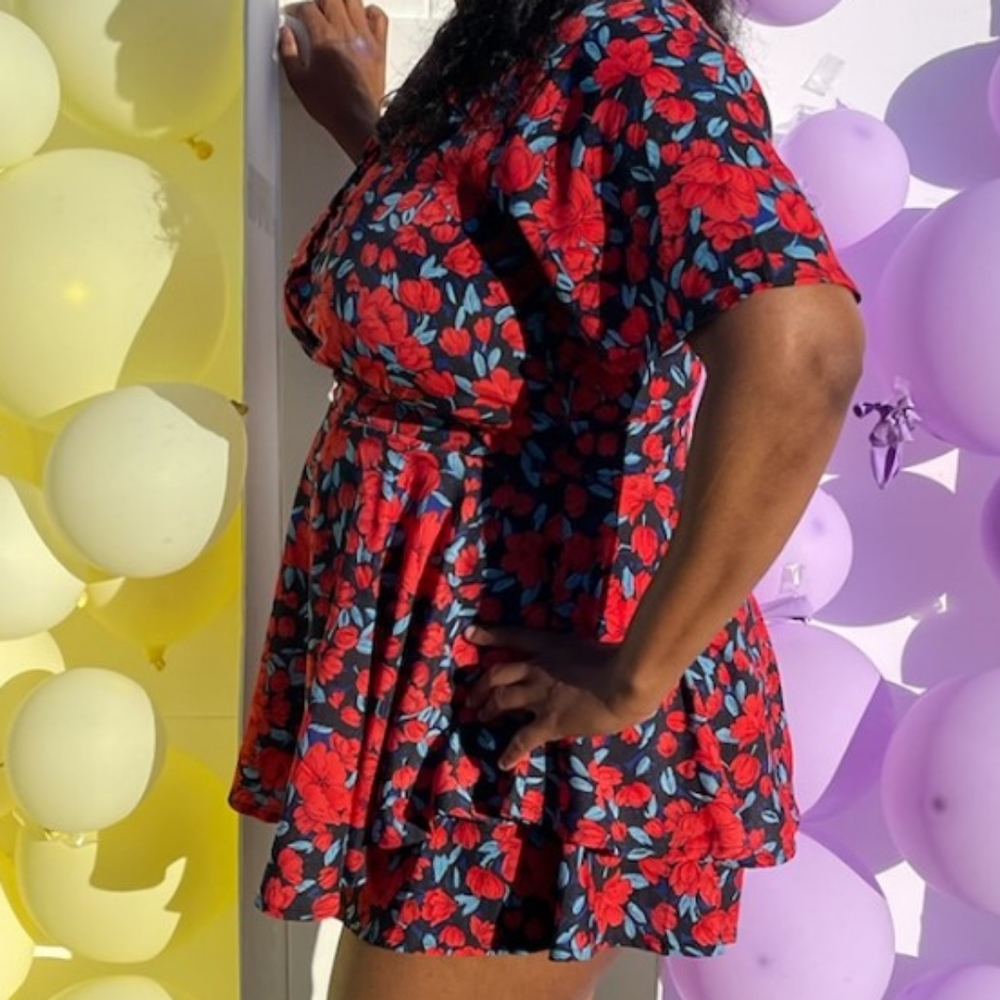 Boohoo Floral Skort